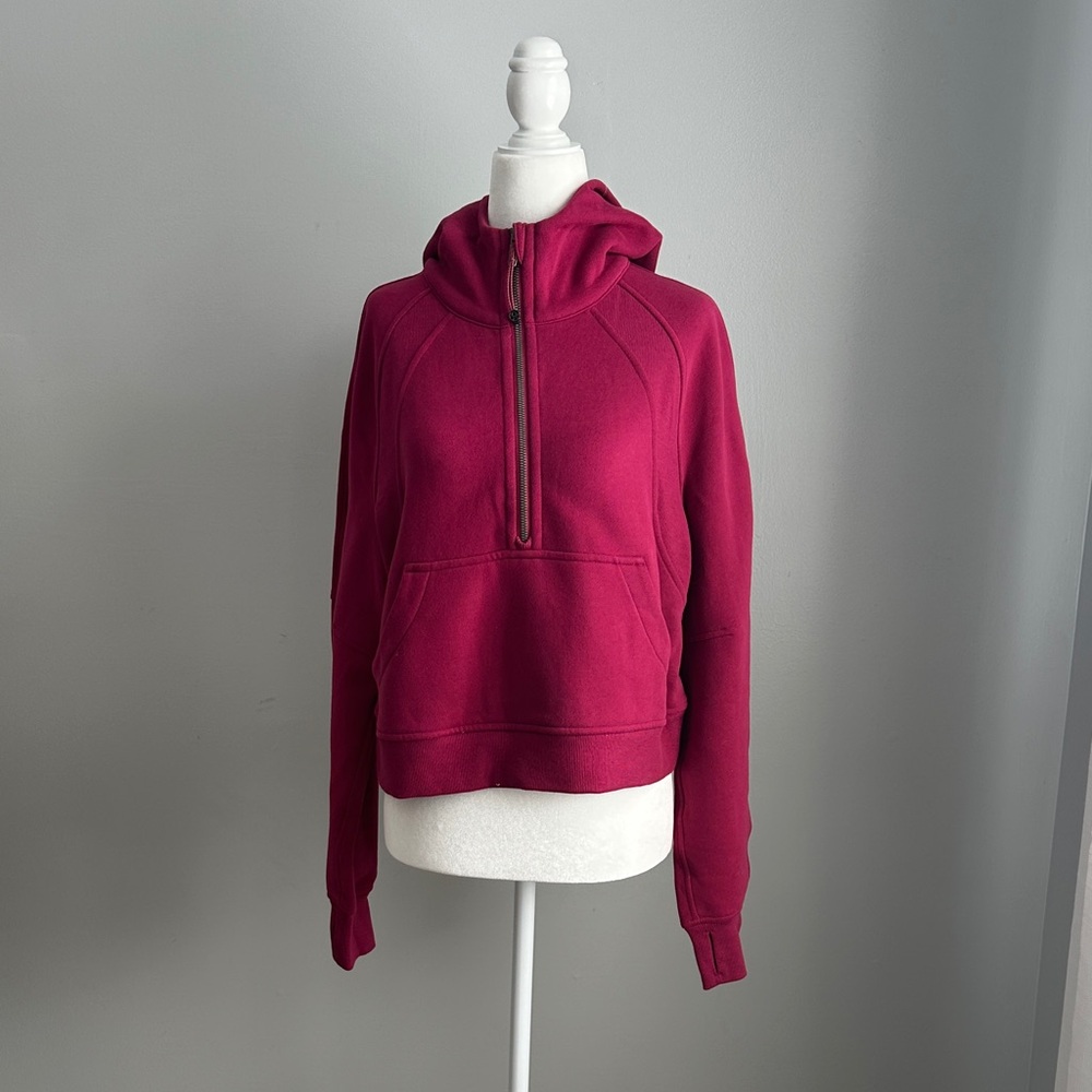 Lululemon Athletica Magenta Half-Zip Sweatshirt XS/S